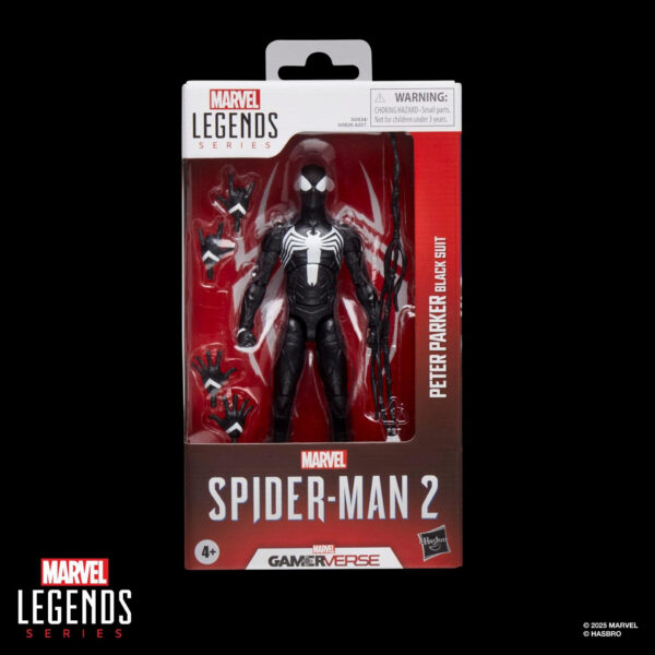PREVENTA: Spider-Man Marvel Legends Series Gamerverse Peter Parker Black Suit Marvel´s Spider-man 2 - Imagen 12