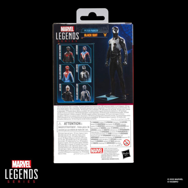 PREVENTA: Spider-Man Marvel Legends Series Gamerverse Peter Parker Black Suit Marvel´s Spider-man 2 - Imagen 14
