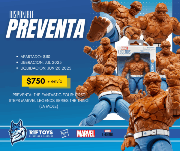 PREVENTA: The Fantastic Four: First Steps Marvel Legends Series The Thing (LA MOLE) - Imagen 2