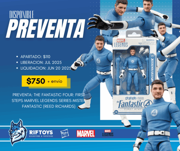PREVENTA: The Fantastic Four: First Steps Marvel Legends Series Mister Fantastic (REED RICHARDS) - Imagen 2