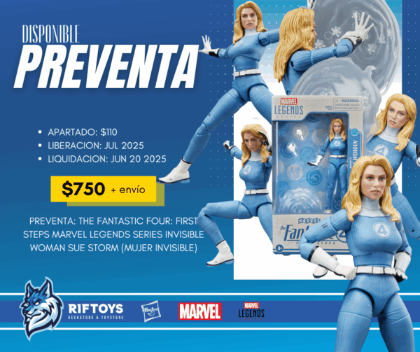 PREVENTA: The Fantastic Four: First Steps Marvel Legends Series Invisible Woman Sue Storm (mujer invisible) - Imagen 2
