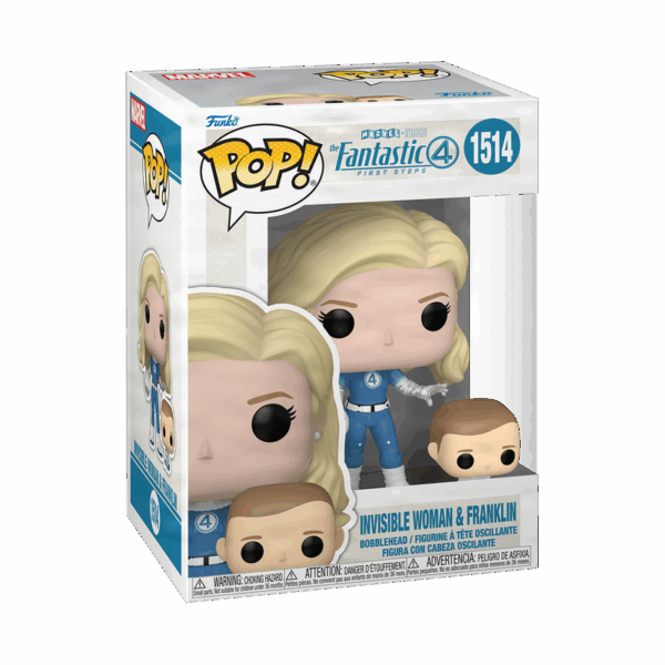 PREVENTA:The Fantastic Four: First Steps Invisible Woman & Franklin Funko Pop! Vinyl Figure and Buddy #1514 - Imagen 6