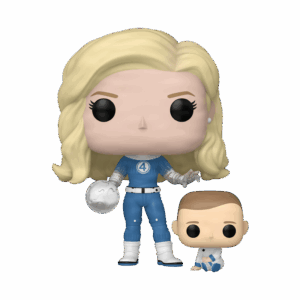 PREVENTA:The Fantastic Four: First Steps Invisible Woman & Franklin Funko Pop! Vinyl Figure and Buddy #1514