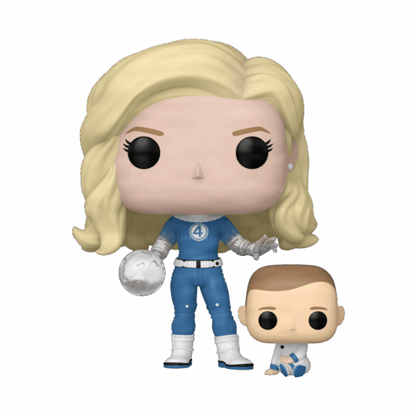 PREVENTA:The Fantastic Four: First Steps Invisible Woman & Franklin Funko Pop! Vinyl Figure and Buddy #1514