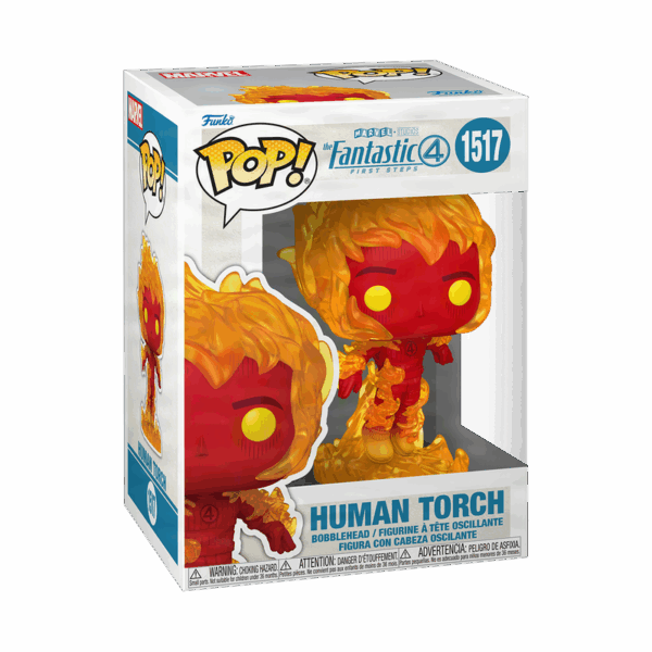 PREVENTA: The Fantastic Four: First Steps Human Torch Funko Pop! Vinyl Figure #1517 - Imagen 6