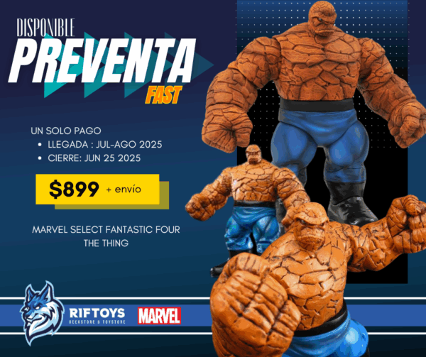 (PREVENTA FAST): MARVEL SELECT FANTASTIC FOUR THE THING - Imagen 2