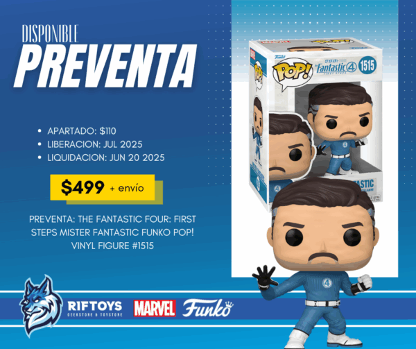 PREVENTA: The Fantastic Four: First Steps Mister Fantastic Funko Pop! Vinyl Figure #1515 - Imagen 2