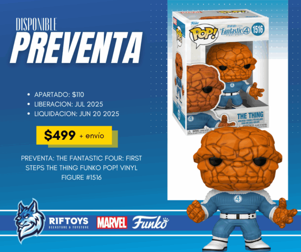 PREVENTA: The Fantastic Four: First Steps The Thing Funko Pop! Vinyl Figure #1516 - Imagen 2