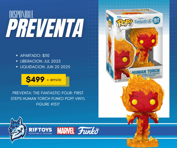 PREVENTA: The Fantastic Four: First Steps Human Torch Funko Pop! Vinyl Figure #1517 - Imagen 2