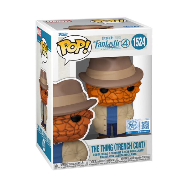 PREVENTA: The Fantastic Four: First Steps The Thing (Trench Coat) Funko Pop! Vinyl Figure #1524 - Exclusive - Imagen 6
