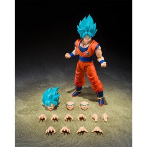 Dragon Ball Super Saiyan God Super Saiyan Son Goku Blue Power Transcending Limits S.H.Figuarts Action Figure