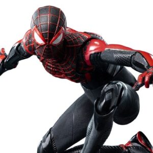 Figura de acción DLX de Marvel's Spider-Man 2: Spider-Man Miles Morales con traje mejorado